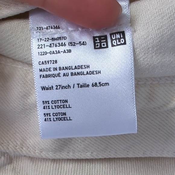 Uniqlo Drapey Wide Flare Jeans Altered For Petite Length - Picture 4 of 4